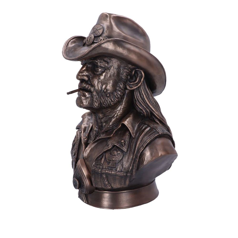 Nemesis Now Buste Lemmy sous Licence Officielle Motorhead, Bronze, 35 cm