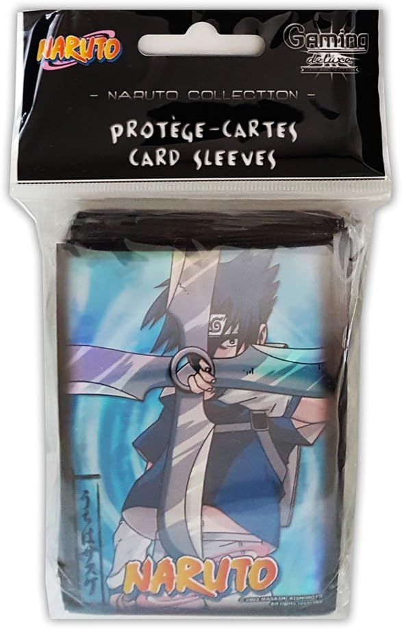 Gaming DeluxeACCNRT002 Abysse 50-Count Naruto Sasuke Japanese Size Card Protector Sleeves