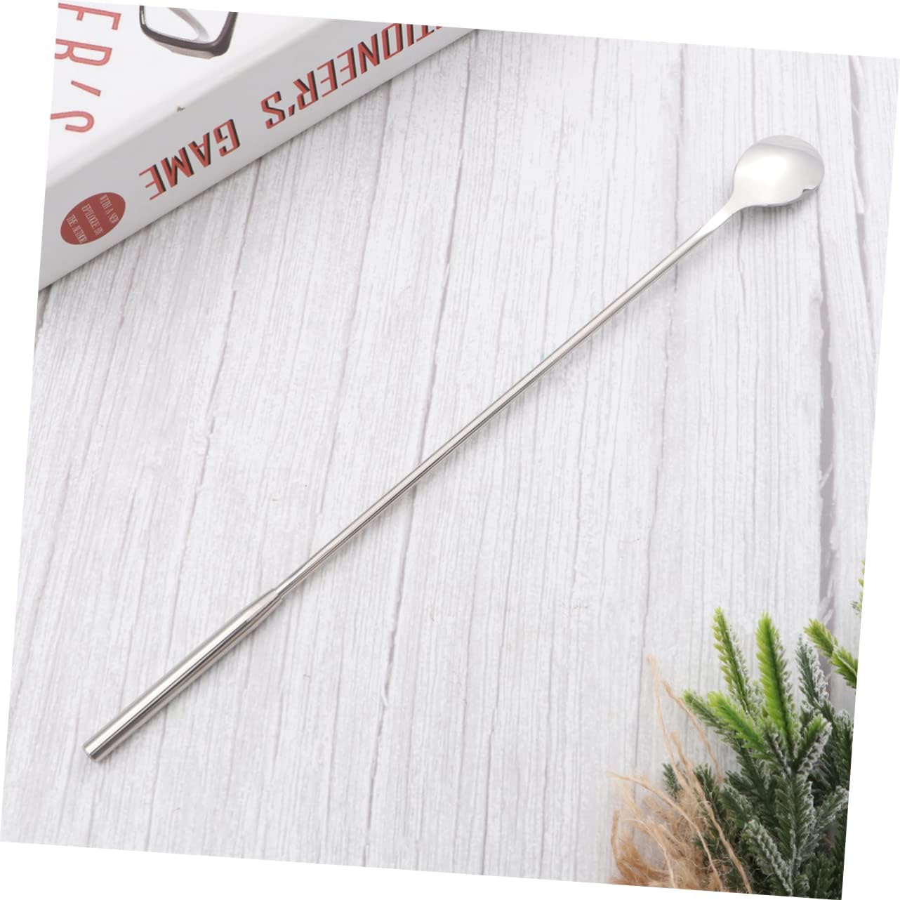 MAGICLULU Long Handle Stainless Steel Mixing Spoon Food-Grade Stirring Spoon for Cocktail Coffee and Dessert for Bars and Home Use