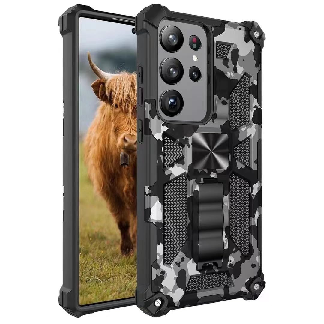 PRIVHOM iPhone XR Case,Camouflage Design Military Grade Drop Protective Cover Soft TPU Hard PC Tough Armor Shockproof Phone Case (Black)