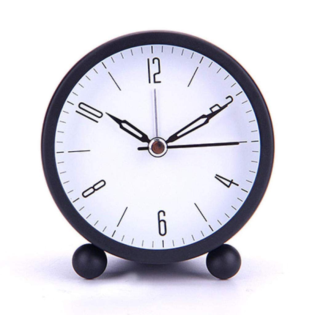 Ssjjz Retro Mechanical Alarm Clock Circular Double Metal
