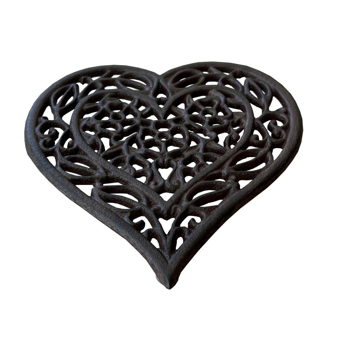 Selections Cast Iron Heart Shaped Trivet Hot Pot & Pan Holder