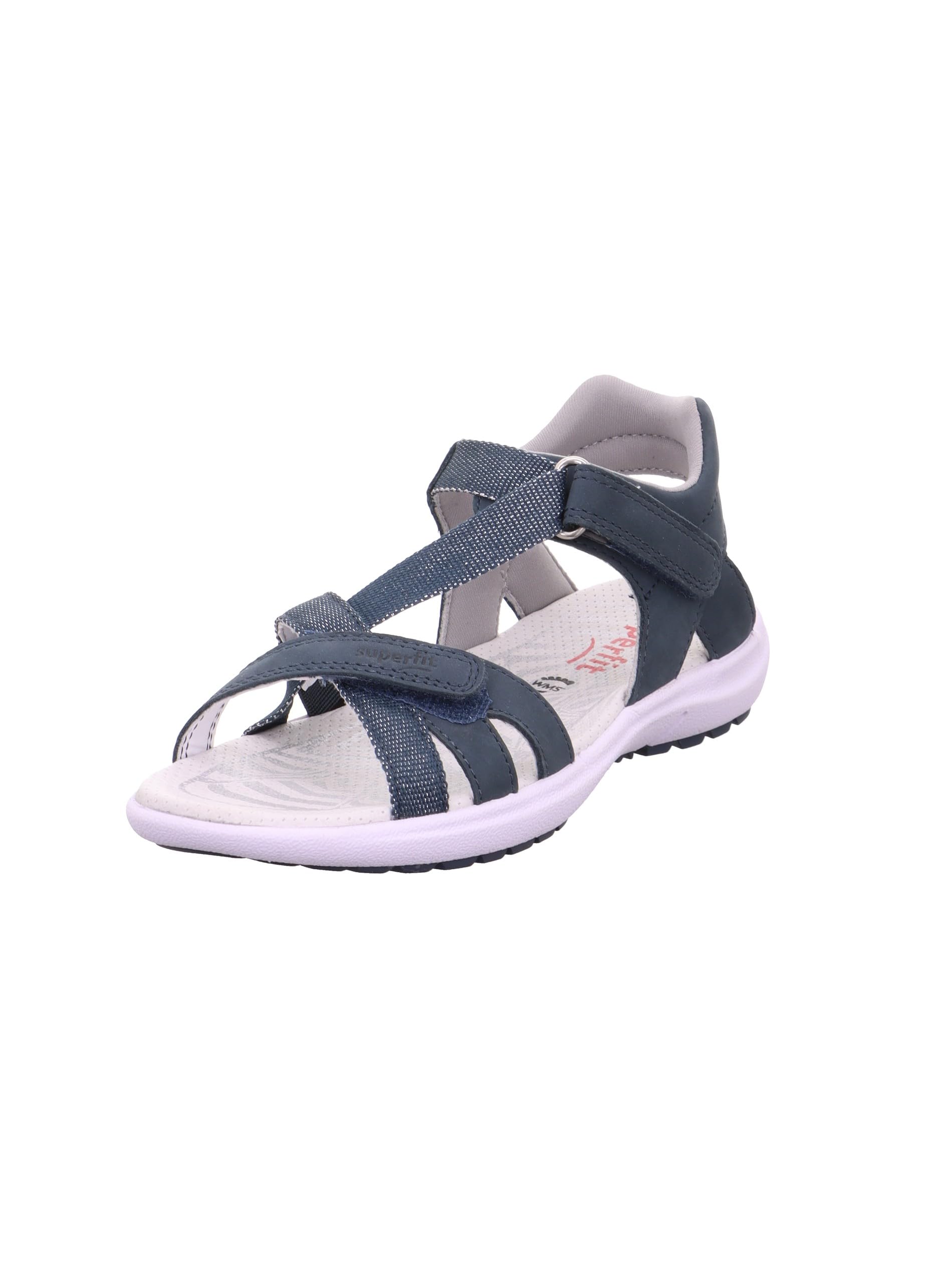 Superfit Rainbow Sandal, Blue 8030, 0.5 UK