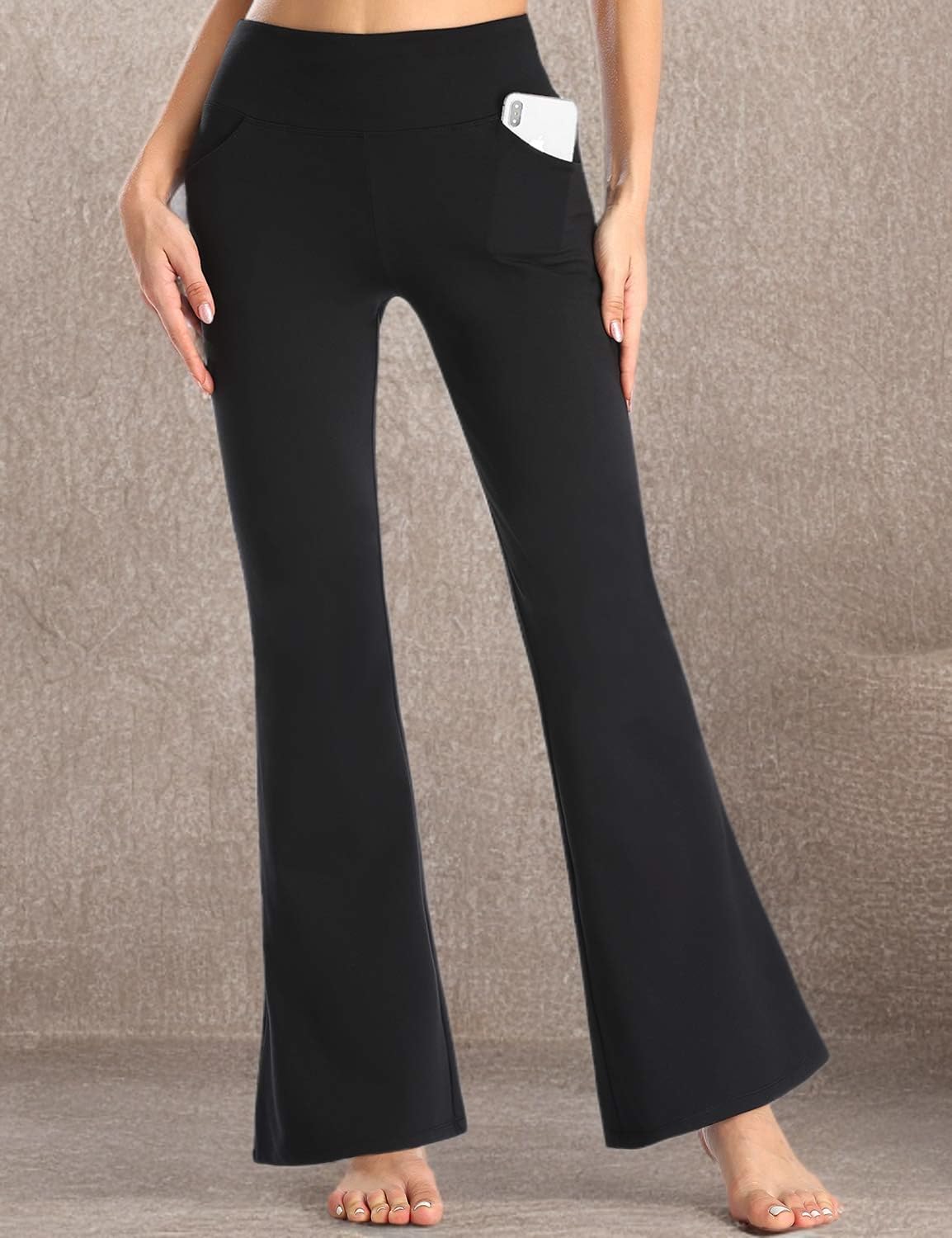 MOVE BEYOND Buttery Soft Women's Bootcut Yoga Pants with 4 Pockets Tummy Control Workout Bootleg Work Pants - Image 9