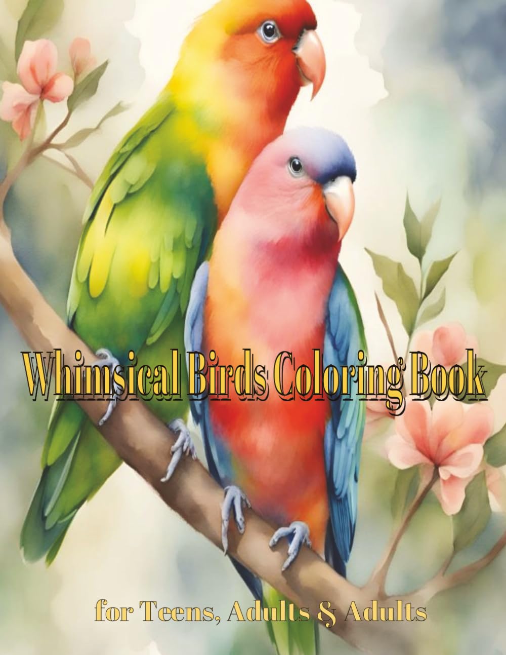 Whimsical Birds Coloring Book: 100 Detailed Illustrations of Birds in Nature