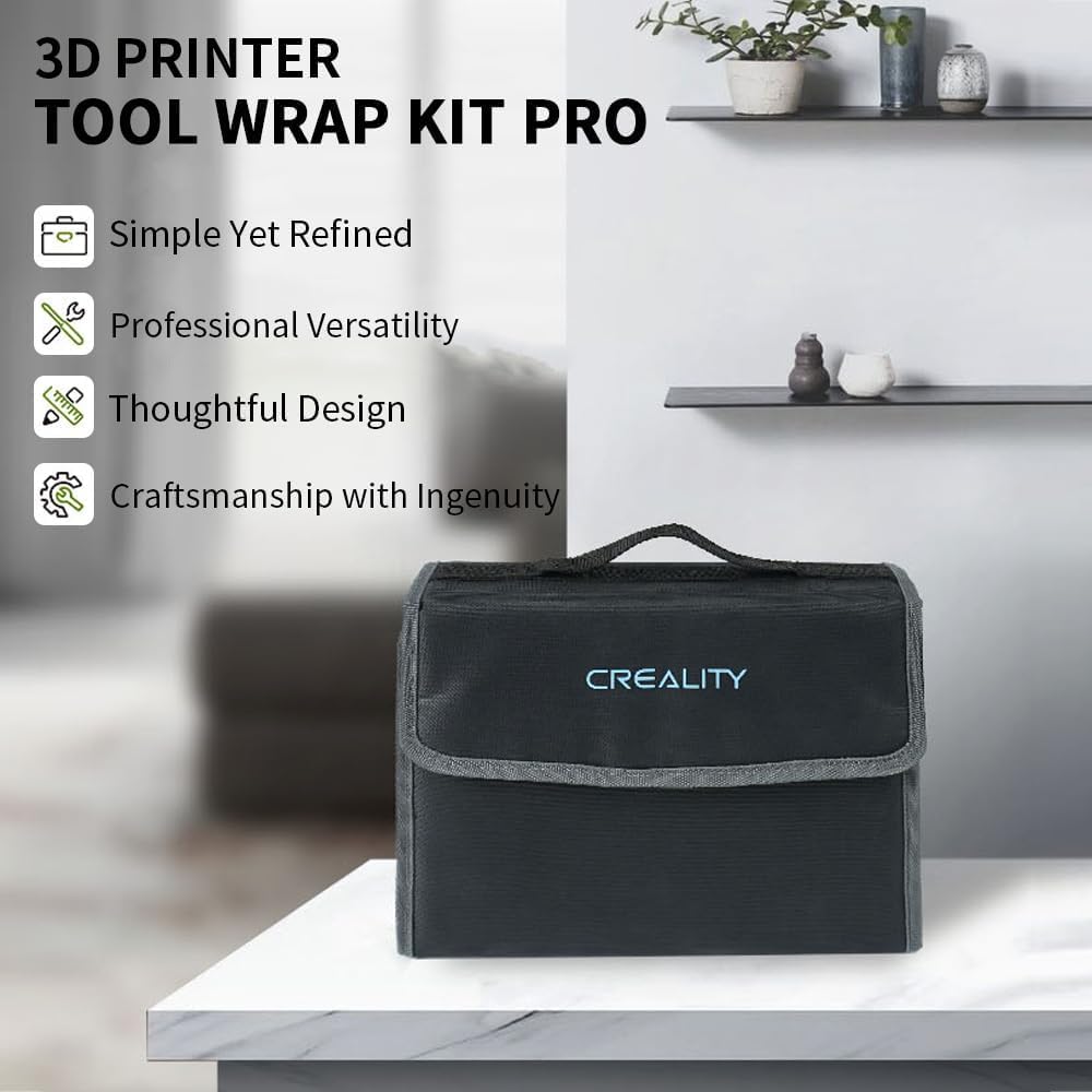 Creality Officiel Kit d'outils pour imprimante 3D, Kit d'outils pour imprimante 3D, 74 pièces Kit d'outils pour imprimante 3D avec sac de rangement pour accessoires d'imprimante 3D