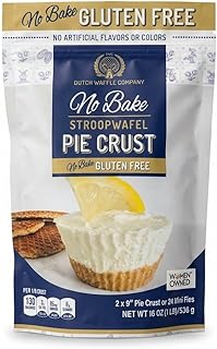 Dutch Waffle Company Gluten-Free No Bake Stroopwafel Pie Crust Mix, 1 lb Pouch, Makes Two 9-Inch Pie Crusts, Caramel Cookie Crust