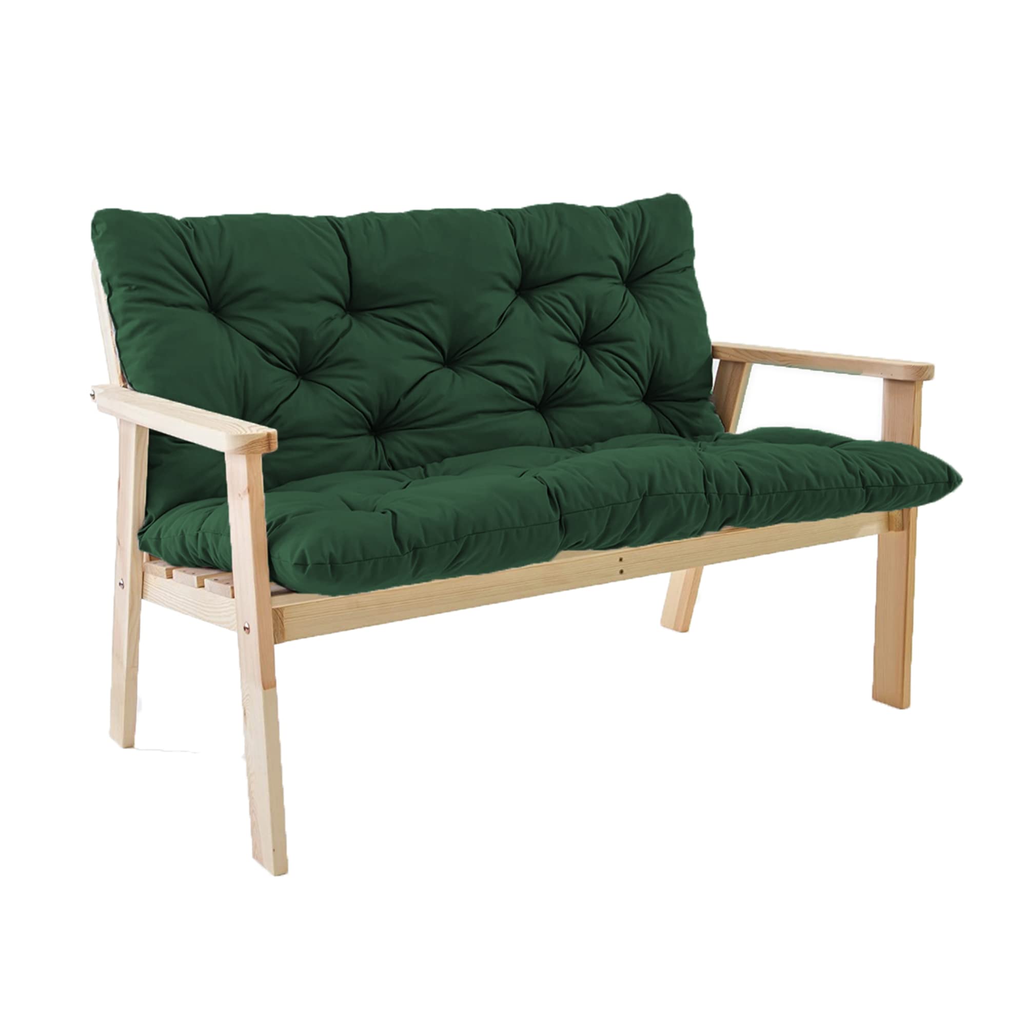 Coussin de rechange balancelle vert foncé haut de gamme et résistant