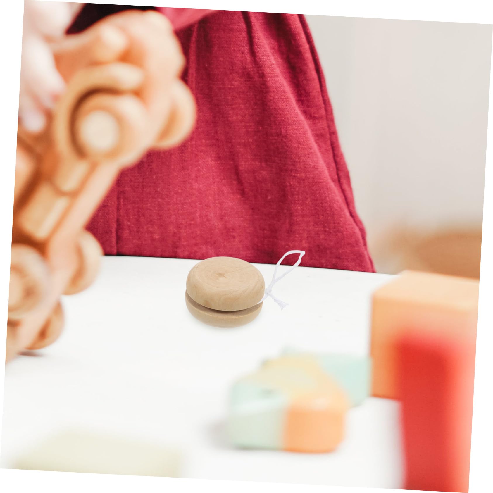 Yo-yo DIY en Bois pour Jouet Garçon Filles 15 Pièces Petit