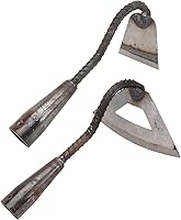 Vista 1 de Yardwe Herramientas de deshierbe Jardinería 2 unids azada de jardín Mango largo Azadas de jardinería al aire libre Azadas de acero fuerte