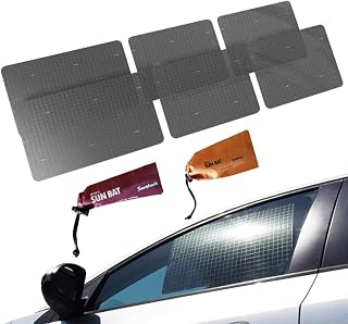 Sun Bat Static Cling Window Shade (6Pack)-The Only Certified Car Window Sun Shade for Baby Proven to Block 98.80% UVR Visible Car Seat Sun Protection Film
