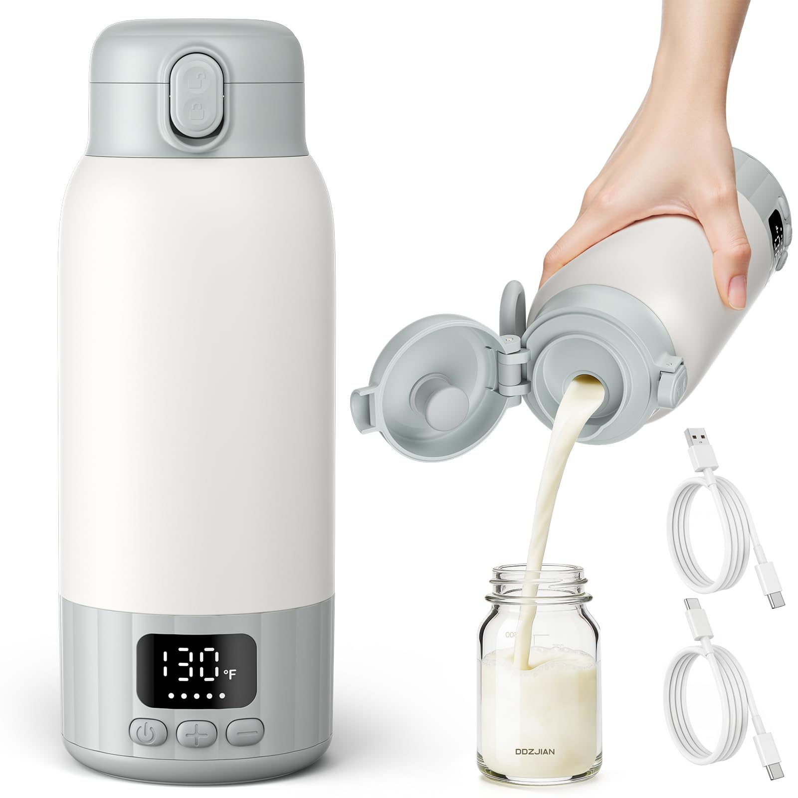 Photo 1 of DDZJIAN Portable Bottle Warmer - 17 OZ, 98°F-131°F Temp Control