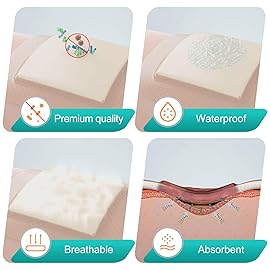 Dimora Silicone Foam Dressing with Border Adhesive 6x6 Waterproof Wound Dressing Bandage for Wound Care 20 Pack