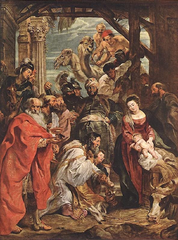 Tableau Décoratif l'Adoration des mages Rubens toile de qualité