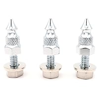 Vista 7 de Americruise - Kit de tornillos de púas de montaje cromado para motocicleta Harley Touring Electra Street Glide FLHT FLHX 1996-2013 (1996-2013)