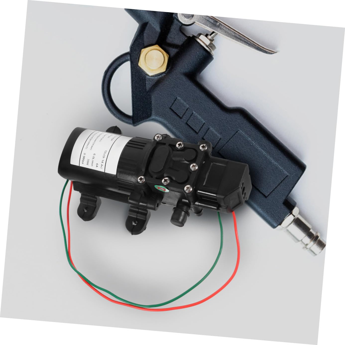 Alipis Bomba de Agua de Alta Presión Eléctrica de Diafragma 12v 70w Gran Flujo y Cuerpo de Plástico para Dispositivos de Pulverización y Filtrado