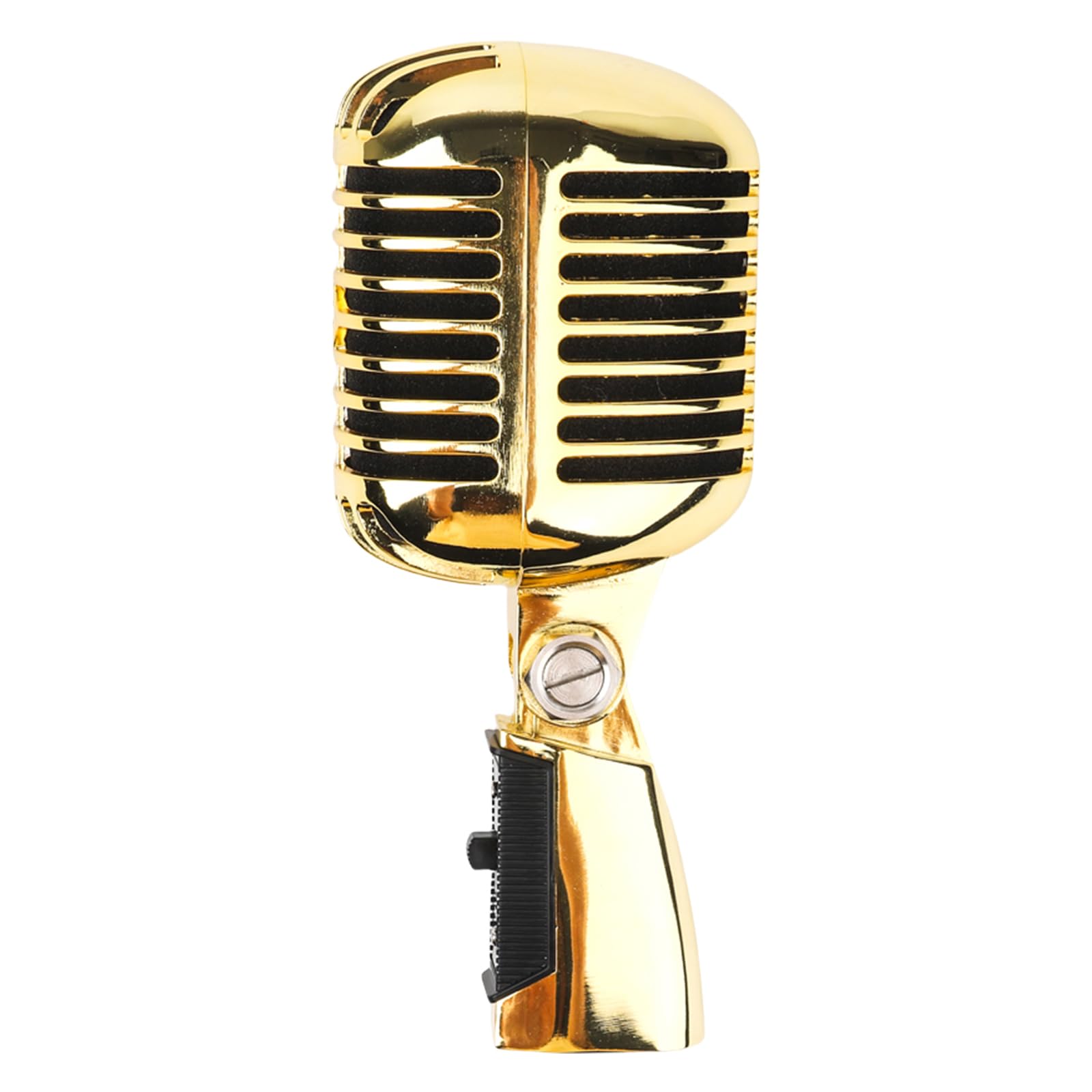Micrófono vocal dinámico vintage con aspecto retro de metal para cantantes de música y discurso, micrófonos, equipo de sonido de escenario