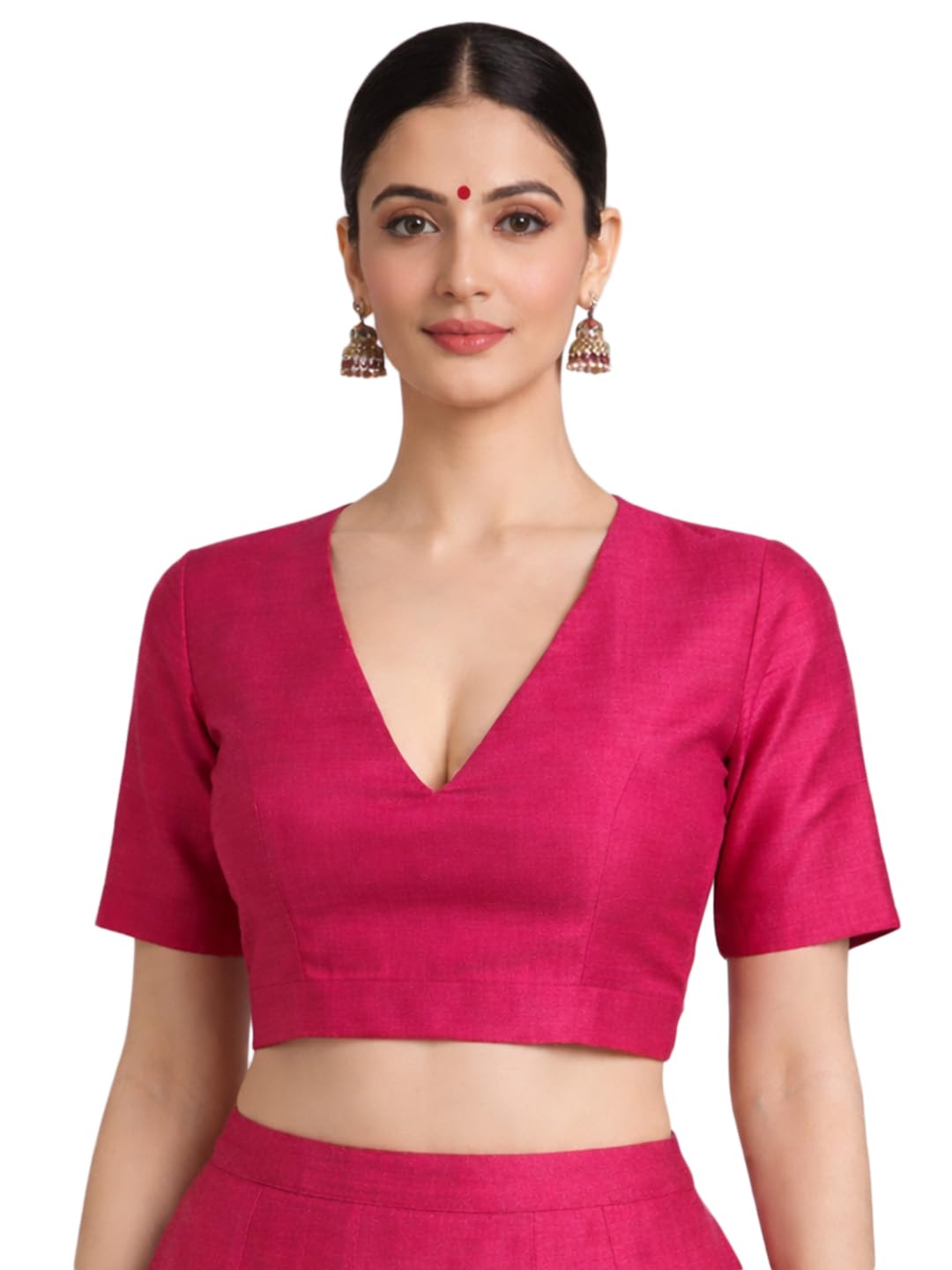 Thevasa Women's Dupion Raw Silk Divine Depth Blouse - Review, Price and Buying Guide