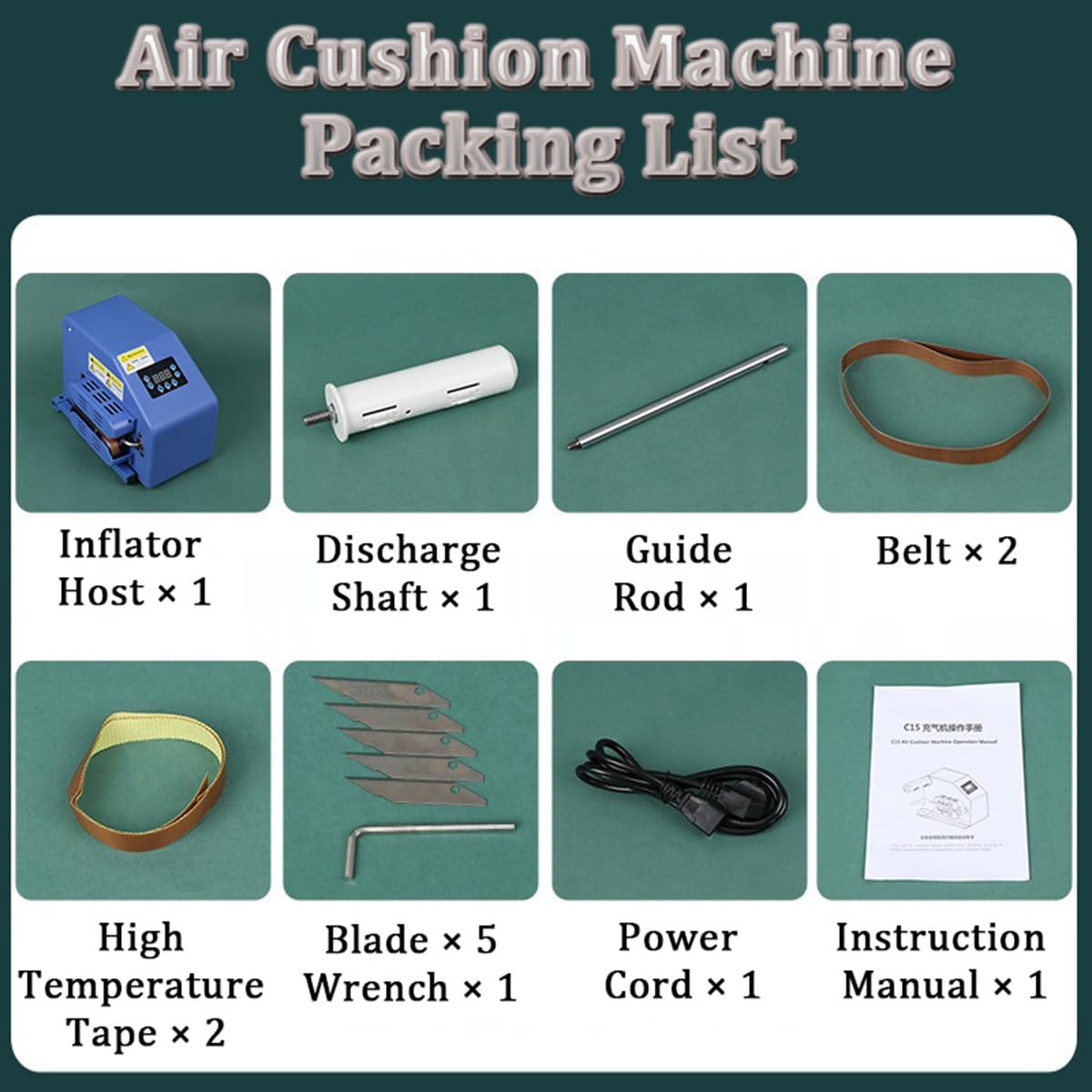 Macchina Automatica per Cuscini d;Aria - Macchina per imballaggio a Bolle d;Aria - Macchina per la Produzione di Cuscini e Sacchetti d;Aria - Macchina per