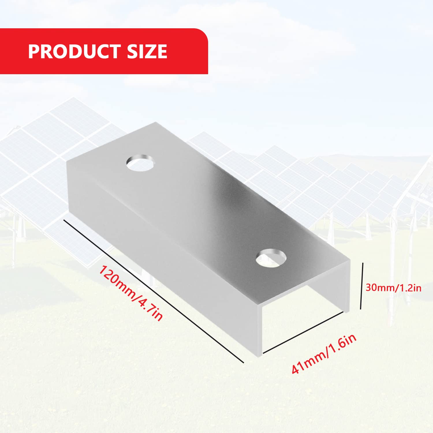 2410 Connettori A Scorrimento Per Guida Solare Per Profilo Solare In - Foto 4