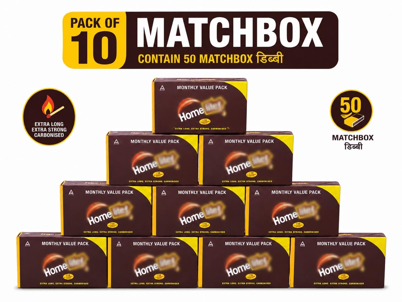 Bulk Matchsticks - 2250 Karborised Sticks -2