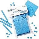 Learning Resources Base Ten Blocks Smart Pack - 121 Pieces, Ages 6+, Grades 1+, Math First Grade Games, School Supplies