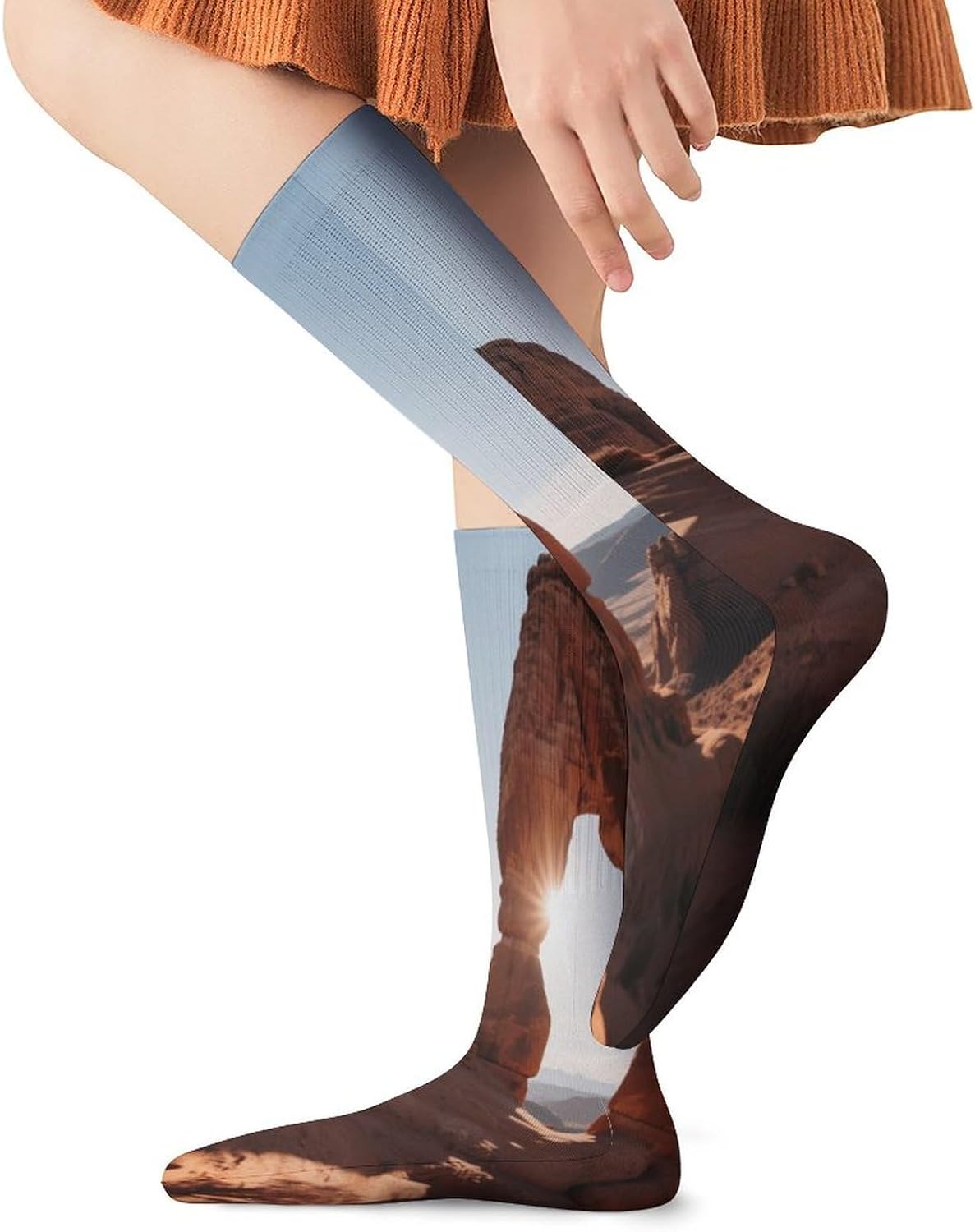 Arch Park Crew Socks High Stocking Thermal Socks | Tube Socks-Breathable-Moisture-Soft-wicking for Hospital Pilates Yoga for women men Grippy for office and daily walking