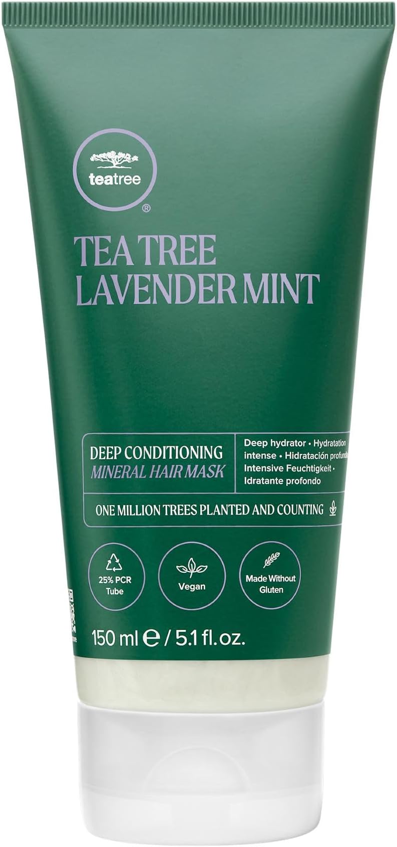 Tea Tree Lavender Mint Deep Conditioning Mineral Hair Mask, Hydrates + Strengthens, For Coarse + Dry Hair
