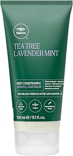 Tea Tree Lavender Mint Deep Conditioning Mineral Hair Mask, Hydrates + Strengthens, For Coarse + Dry Hair