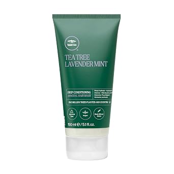 Tea Tree Lavender Mint Deep Conditioning Mineral Hair Mask, Hydrates + Strengthens, For Coarse + Dry Hair