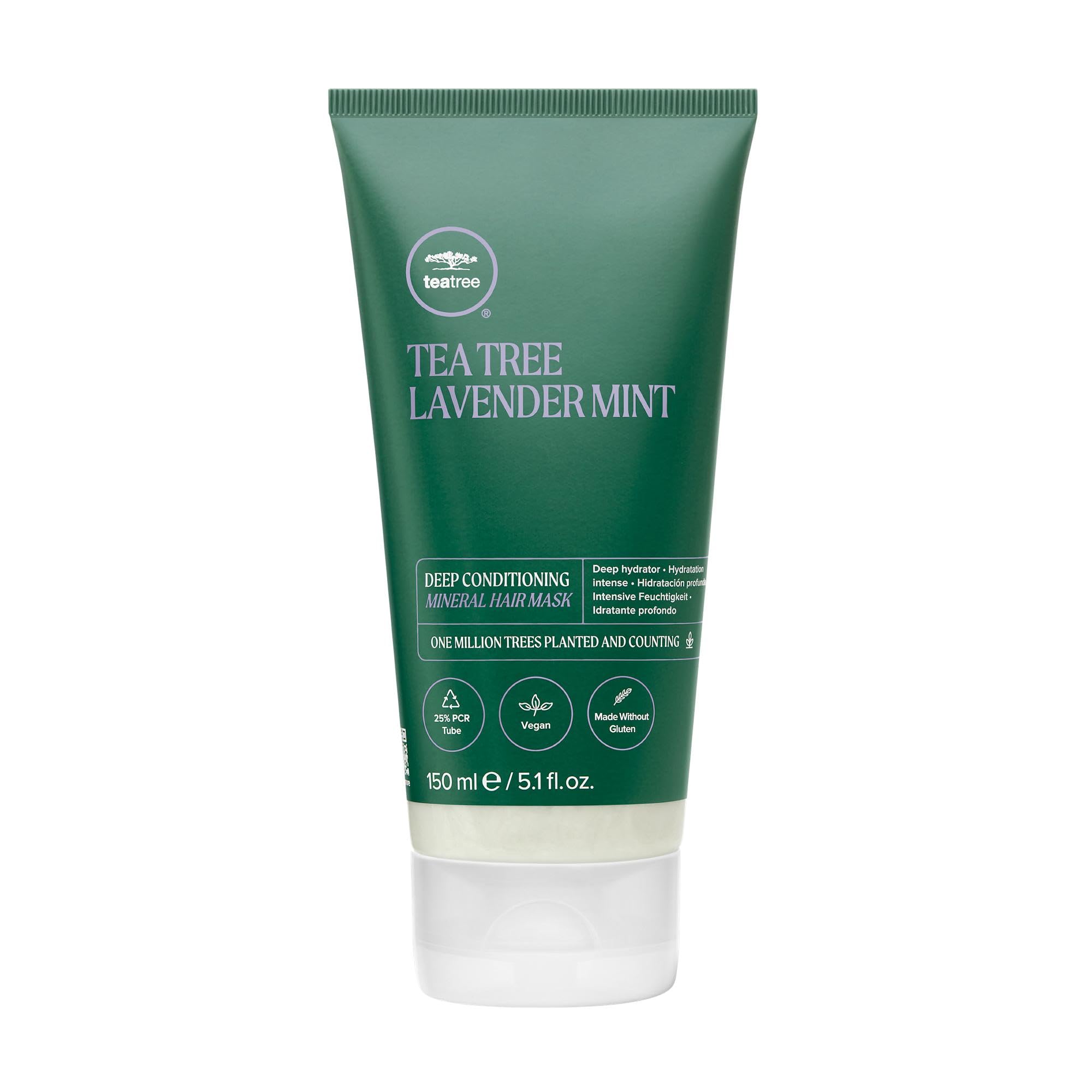 Tea Tree Lavender Mint Deep Conditioning Mineral Hair Mask, Hydrates + Strengthens, For Coarse + Dry Hair