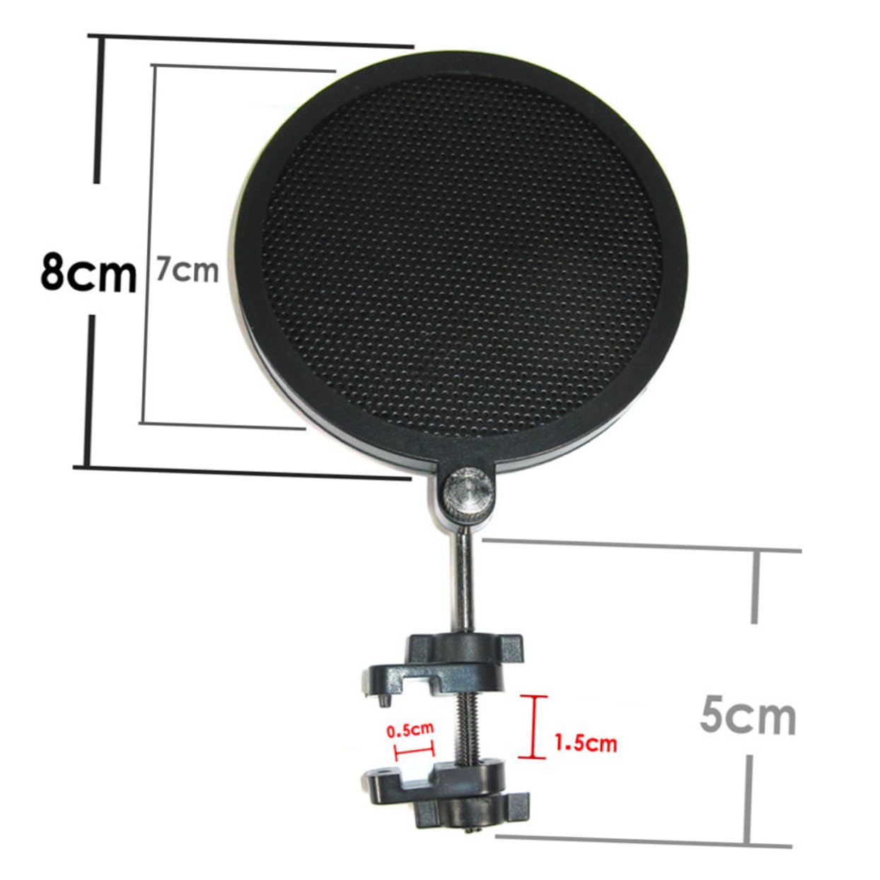 BESTonZON Microphone Filter Mic Filter Wind Screen Filter Mic Shield Black