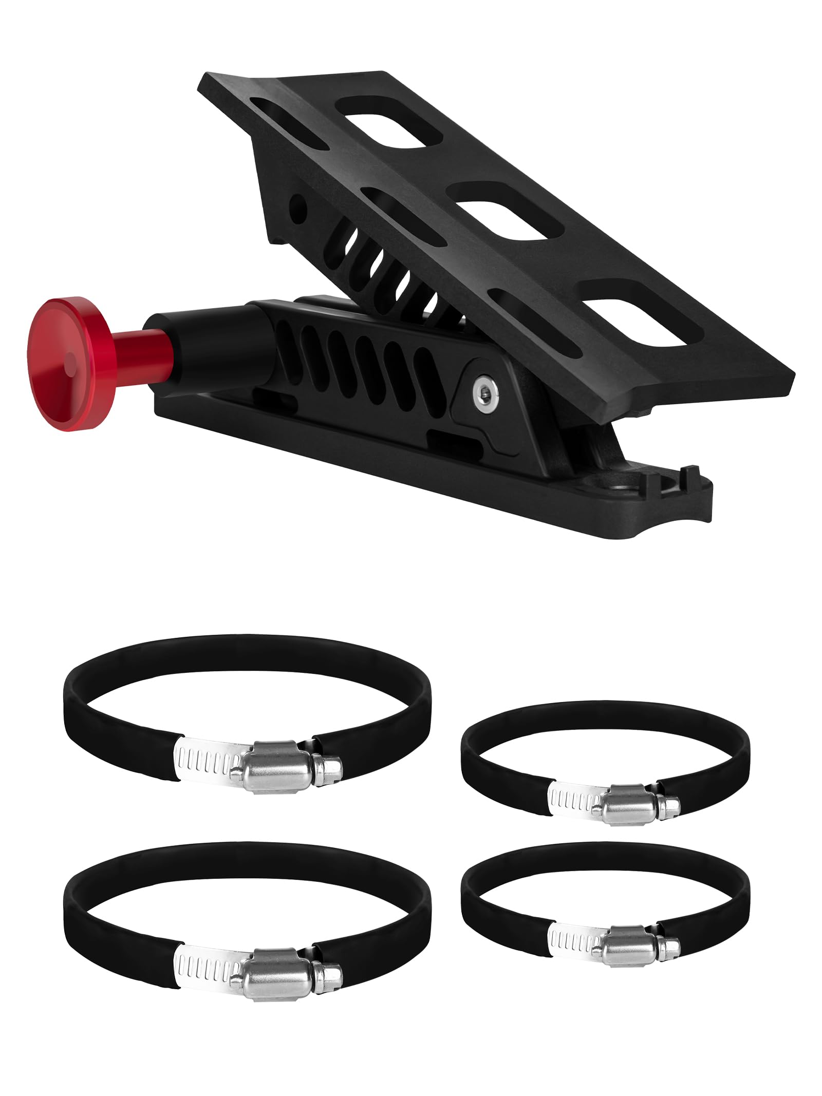 NilkatssAdjustable Fire Extinguisher Mount, Easy Install on Roll Bar/ Cage Fire Extinguisher Holder, Quick Release Mounting Bracket for Jeep Wrangler JT TJ JKU JK JL UTV Cam-Am X3 Polaris RZR Ranger