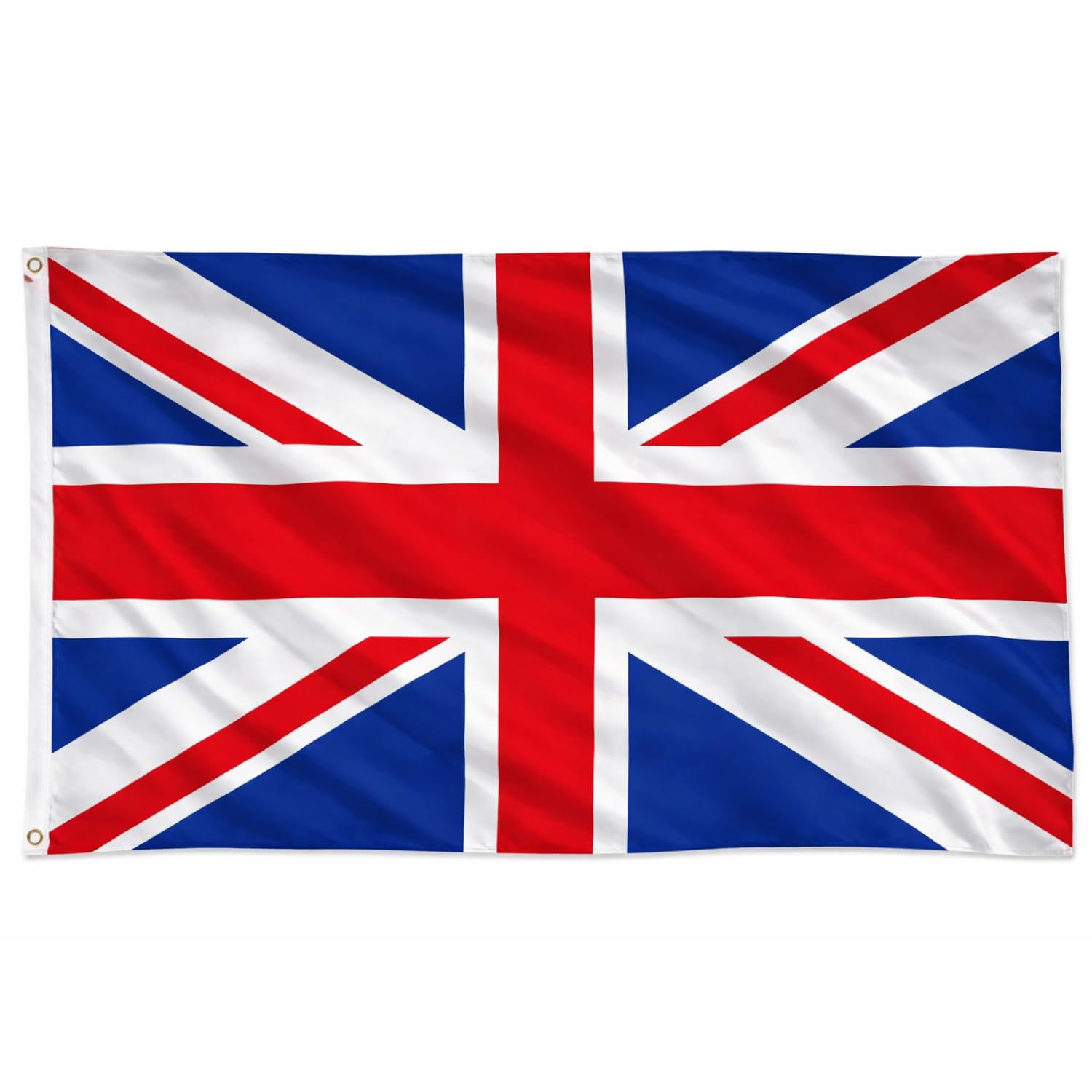 Winston Hide Union Jack Flag 5ft x 3ft (153cm x 92cm) British Flag, Durable Polyester UK Flag with Double-Stitched Seams, Brass Eyelets, Fade-Resistant Fly Breeze Outdoor and Indoor Flag
