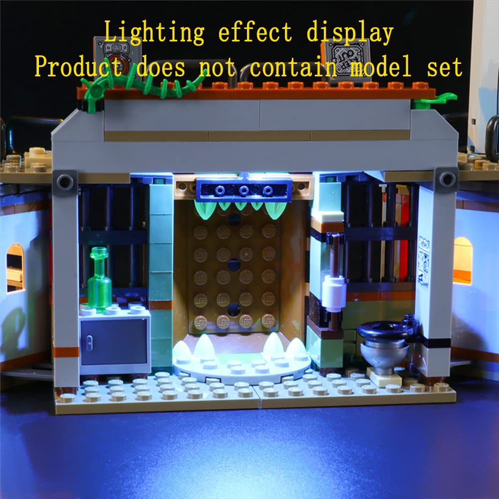 GEAMENT LED Light Kit Compatible with LEGO Newbury Abandoned Prison Hidden Side 70435 (Building Set Not Included) - Image 4