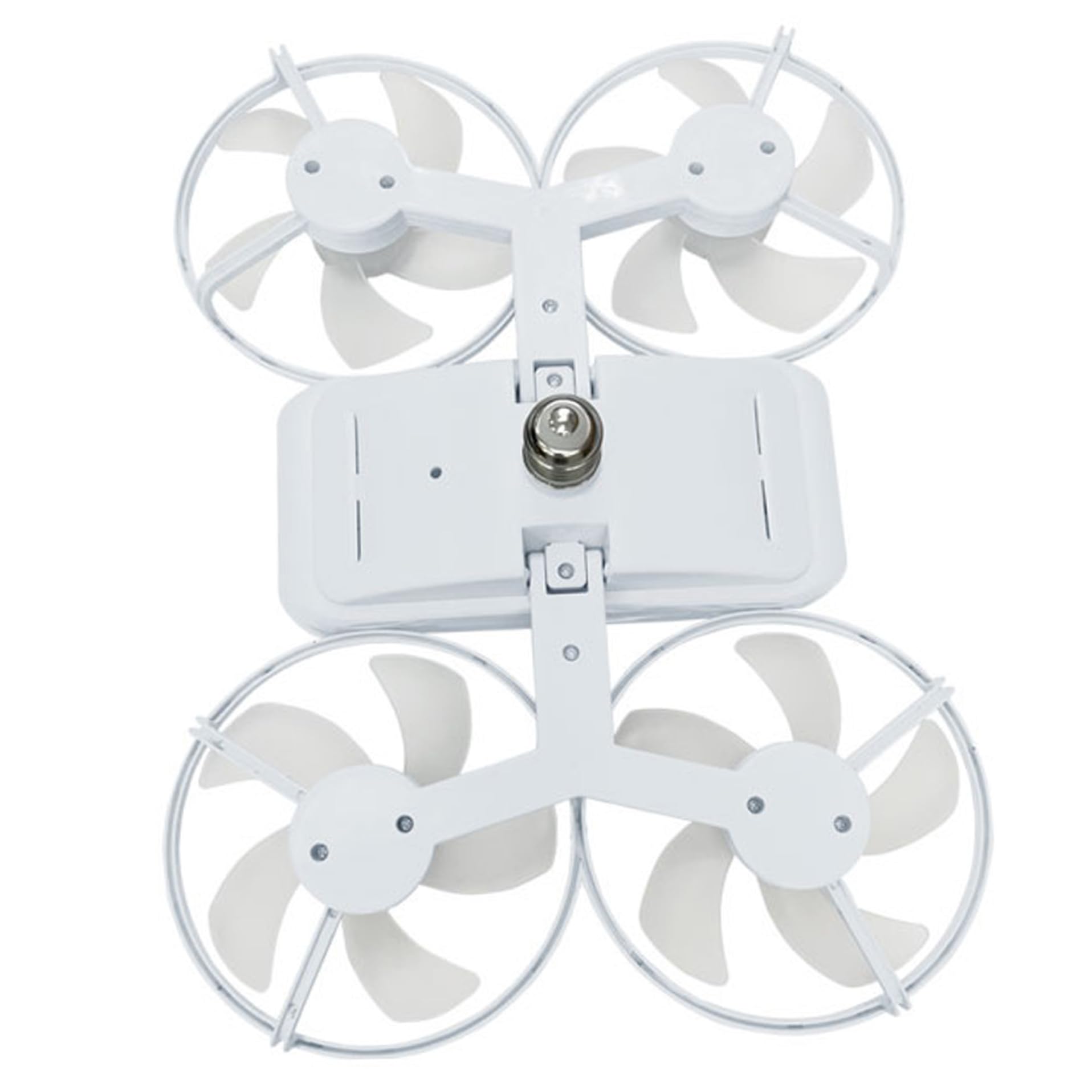 Ventilador de techo con luces LED E27 regulable y flujo de aire 360 6