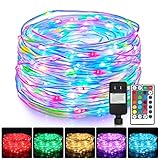 WENFENG 52Ft Color Changing Led Rope Lights Outdoor-IP65 Waterproof-with Remote Control -16 Colors Choice-Ultra Thin PVC Tube-Halloween Christmas Decor-Low Voltage Indoor String Lights for Bedroom