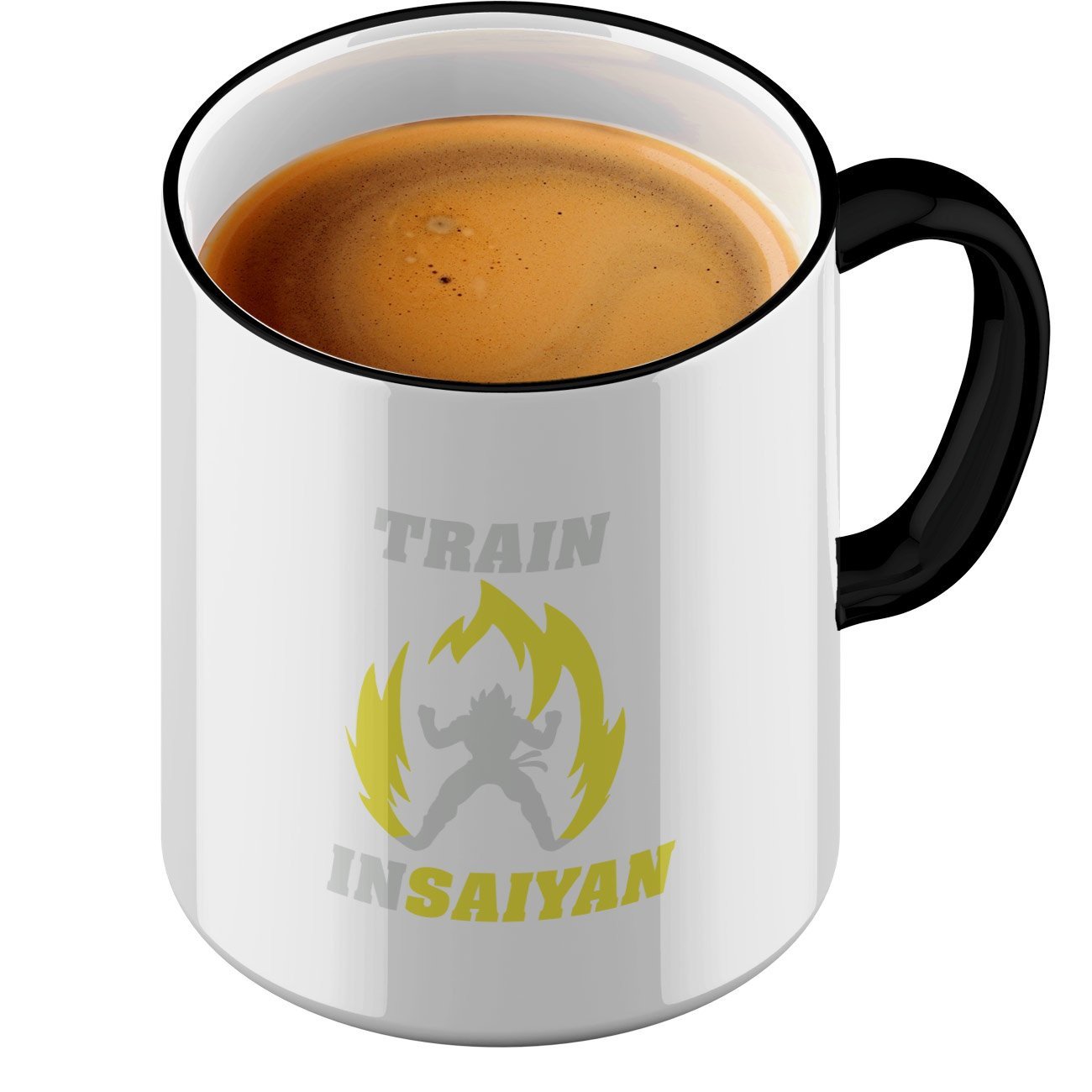 FunTasstic Mug Train Insa Iyan Yellow Fire Coffee Mug Coffee Cup by Stylotex