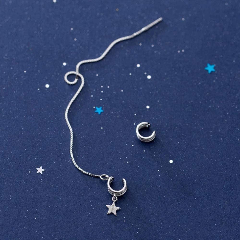 Minimalist Asymmetric Lovely Layer Ear Line Cuff Clip on Earrings for Women Jewelry Gift