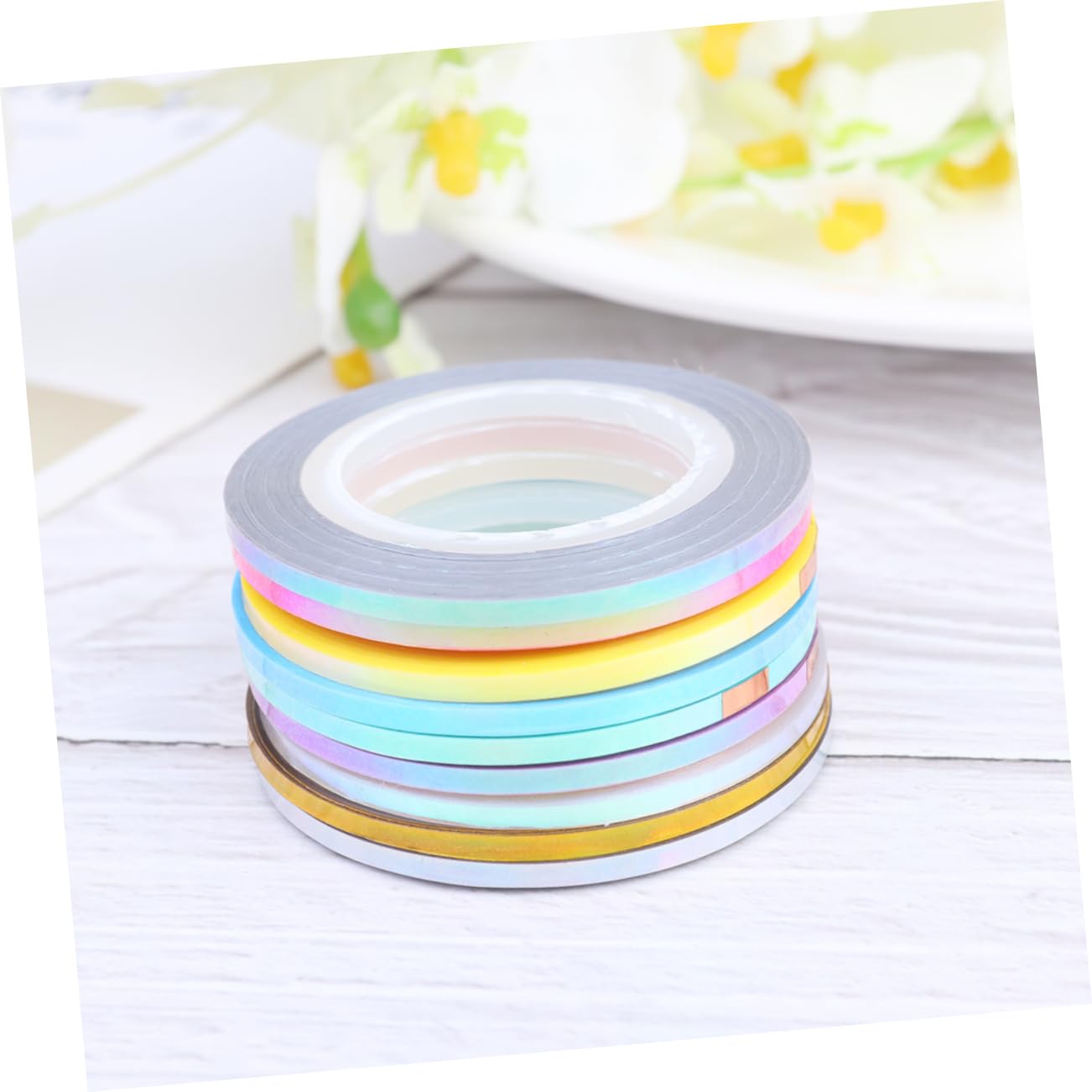 27pcs Striping Tape Nail Art of Adhesive Sticker Lines for Creative Manicure Designs Easy to Use for Nail Types