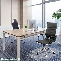 Vista 13 de Tapete para silla de oficina, tapete para silla para suelo de madera dura, protectores de suelo para sillas, alfombrillas de plástico para suelos
