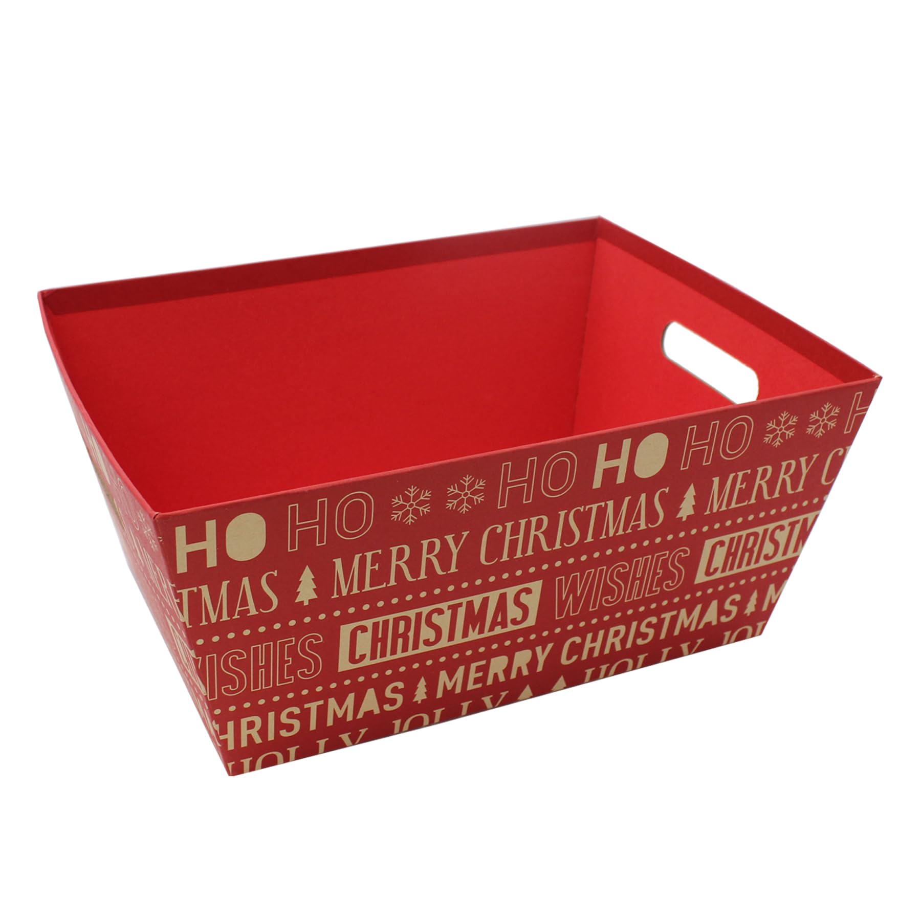 Widdle Gifts Christmas Hamper Gift Box / Basket with Merry Christmas Design (Large 31cm x 24cm - 4203)