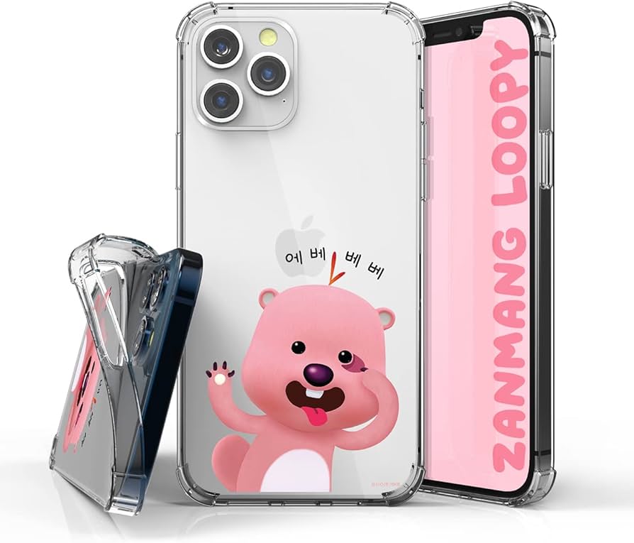 Amazon.co.jp: iPhone 14 Pro ケース 韓国 【お茶目ルピー 】 クリア