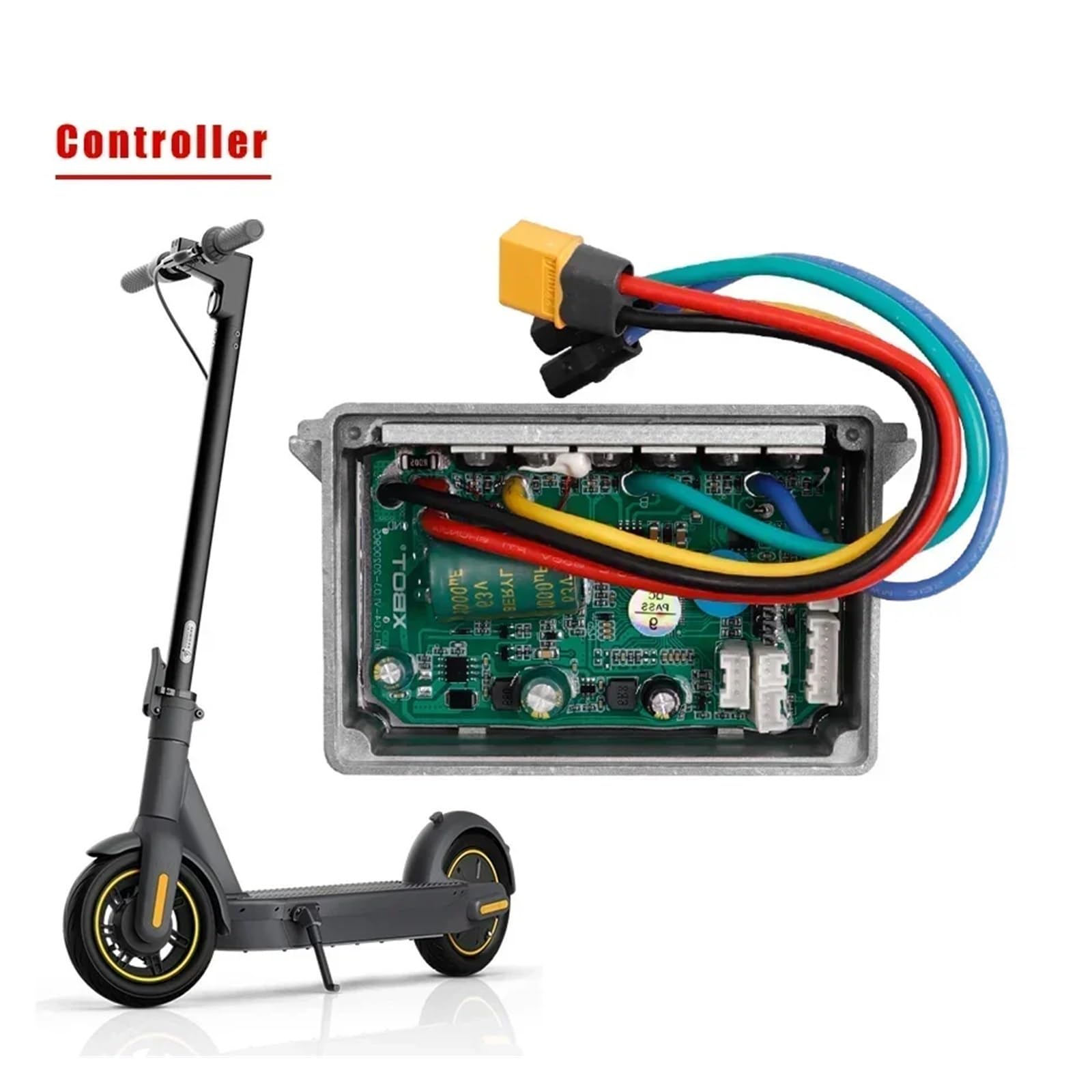 Base for asta pieghevole for pneumatici senza camera d'aria da 10 pollici Gancio pieghevole compatibile con Segway Ninebot MAX G30 Scooter elettrico Pannello di controllo Cruscotto di montaggio(Dark G