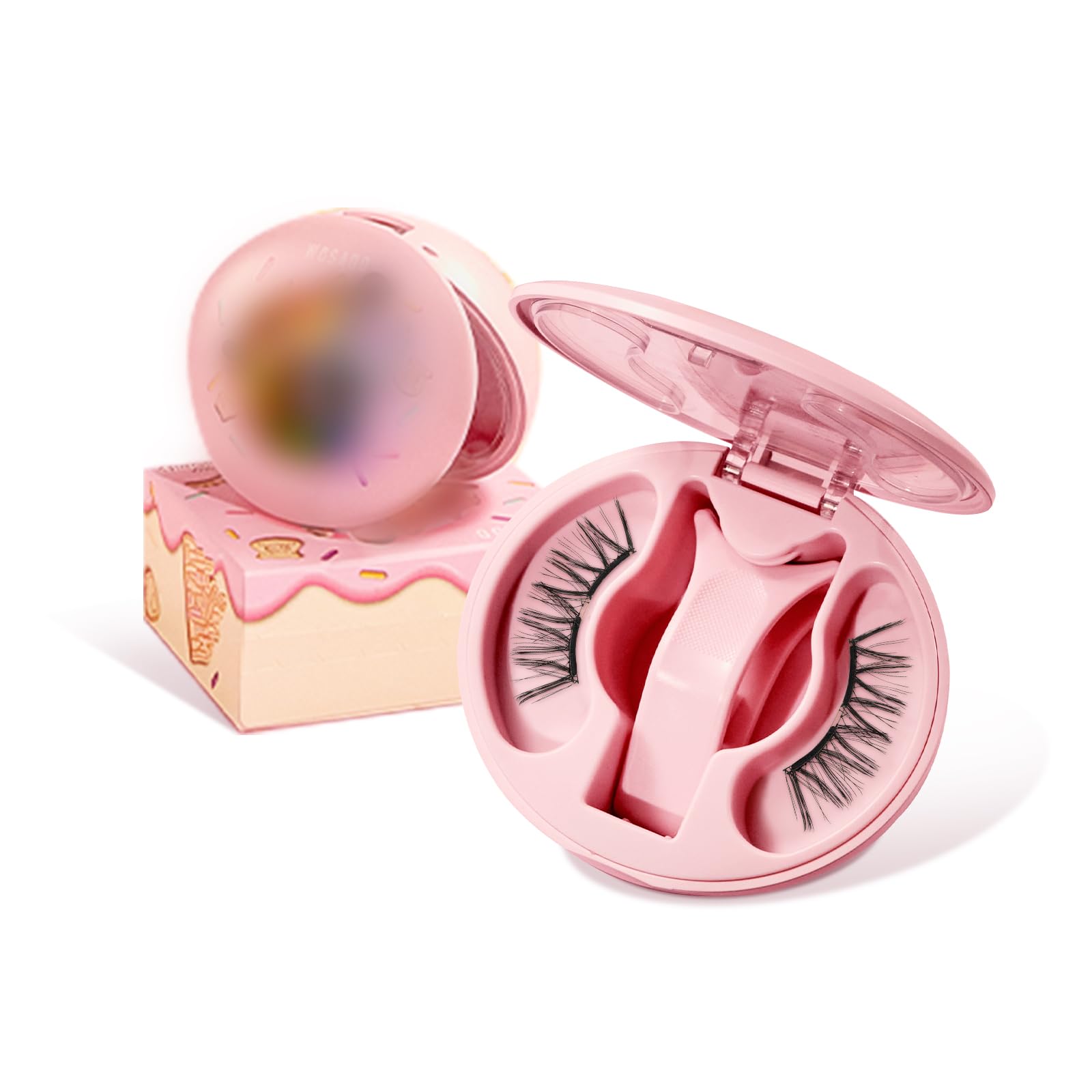 Photo 1 of WOSADO Soft Magnetic Eyelashes Kit with Applicator, [No.18 Velvet Black] 21.5mm Reusable Glue-free Magnetic Lashes, Cruelty-free False Lash, Waterproof, Lightweight, for Heavy Makeup