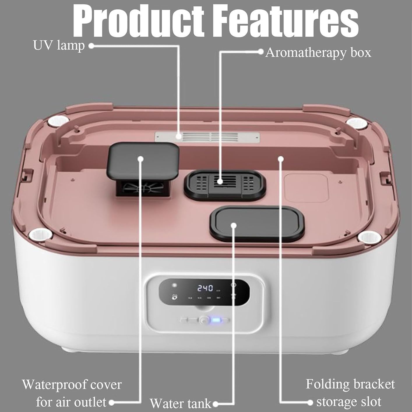 Generico Vaporiera Portatile per Indumenti, asciugatrice Automatica con Design Pieghevole per Una Stiratura Facile - Efficiente Ferro da Stiro Verticale per Una Rapida Cura dei Capi