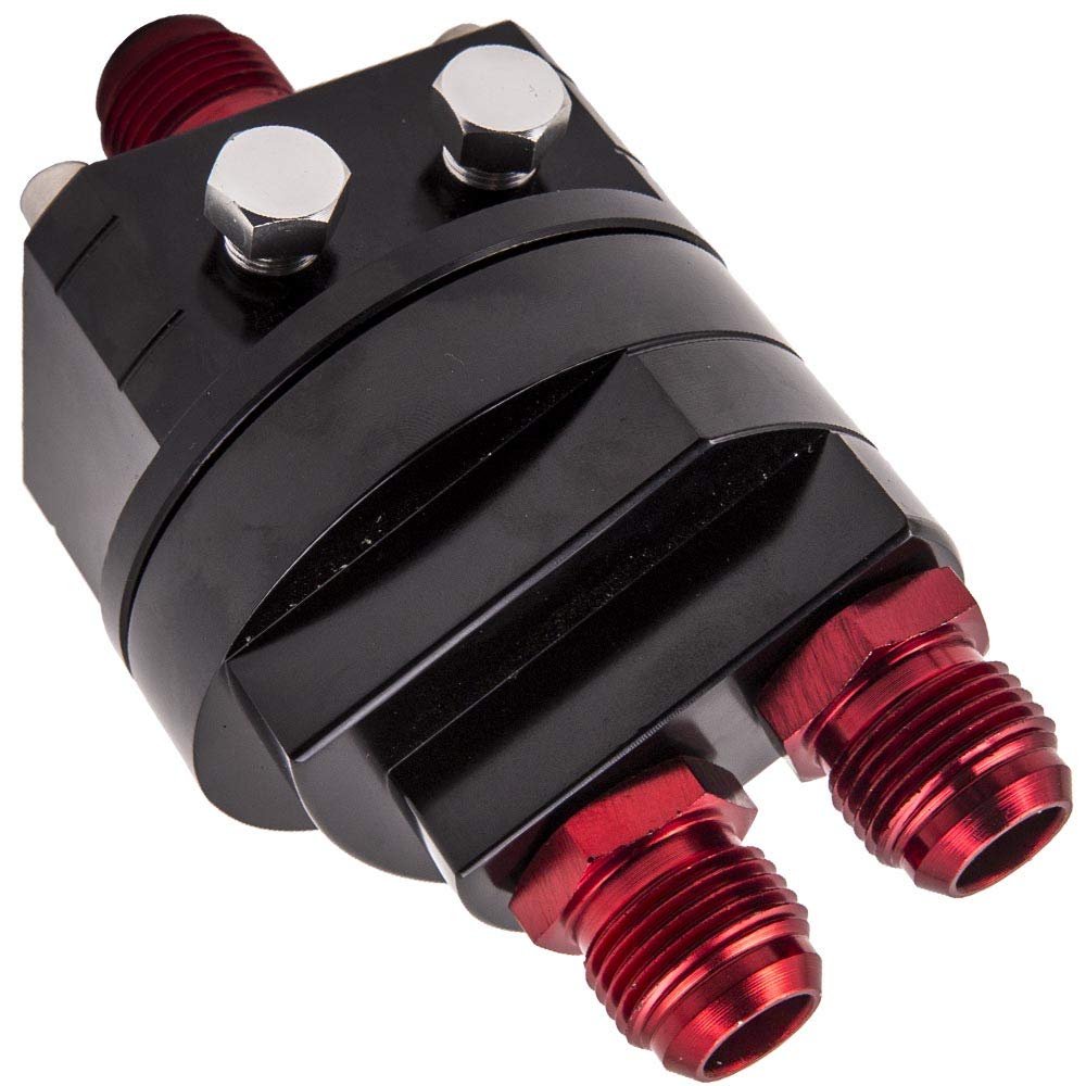 Kit de reubicación de filtro de aceite 10-AN10 con adaptador universal de placa sándwich para enfriador Filtro de aceite motor Filtro de aceite