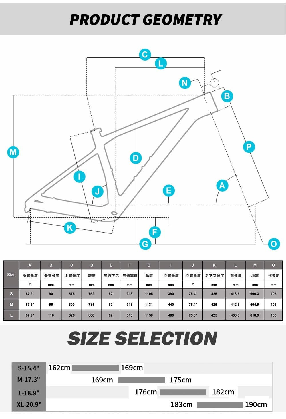 Rama z włókna węglowego 29er 15,4/17,3/18,9 cala Zwiększenie roweru górskiego z widelcem 15 x 110 mm 12 148 mm trzpień hamulca tarczowego Hardtail dociskowe BB92 (M-29 17,3 cala)