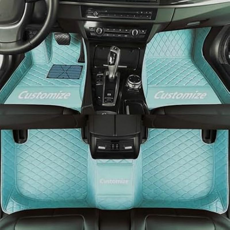 BILKAR Customized Personalized car Floor mats, All-Weather Luxury car Floor mats, Waterproof Leather car Floor mat Lining, 99.89% Customized car,