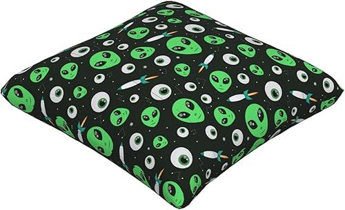 Miniatura 2 de Alien - Funda de almohada cuadrada decorativa suave, funda de cojín, decoración del hogar para sofá, cama, silla, 20 x 20 pulgadas